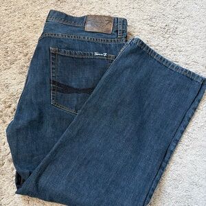 Seven7 Jeans Mens 38x30 Straight Tailored Fit Straight Blue Denim Jeans